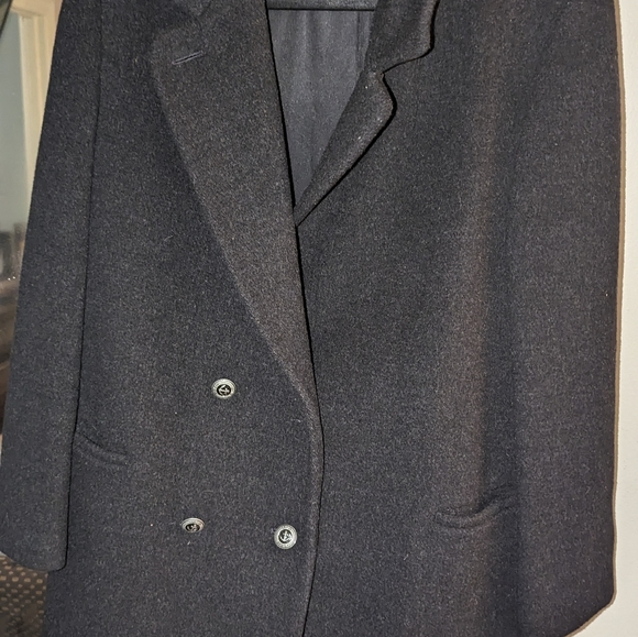 Women's double-breasted wool coat size large. Good looking jacket - Picture 11 of 12